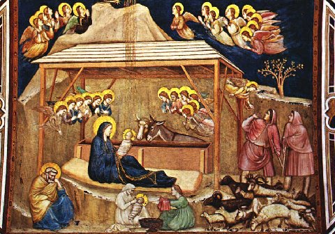 Giotto's Nativity from the Lower Church of St. Francis