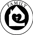 Family - house with heart and Tau inside